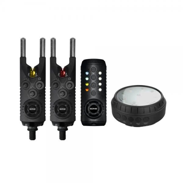 Sonik Gizmo 2+1 Bite Alarms + Bivvy Lamp