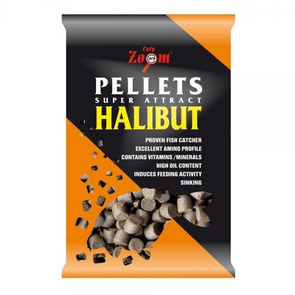 Carp Zoom Black Halibut Pellets 800g