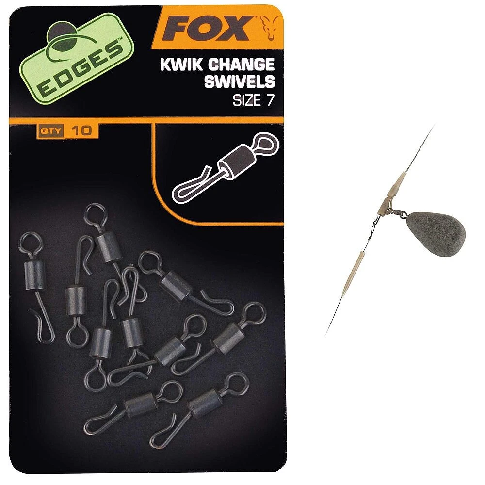 Fox Edges Kwik Change Swivels Size 7