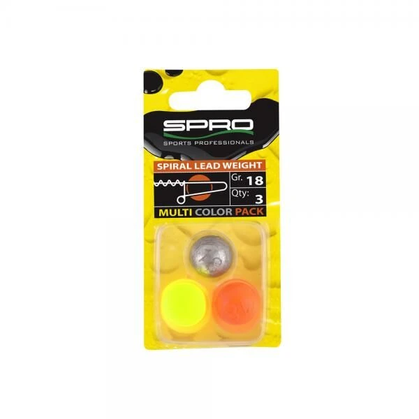 Spro Spiral Lead Weight Multi Color 3st